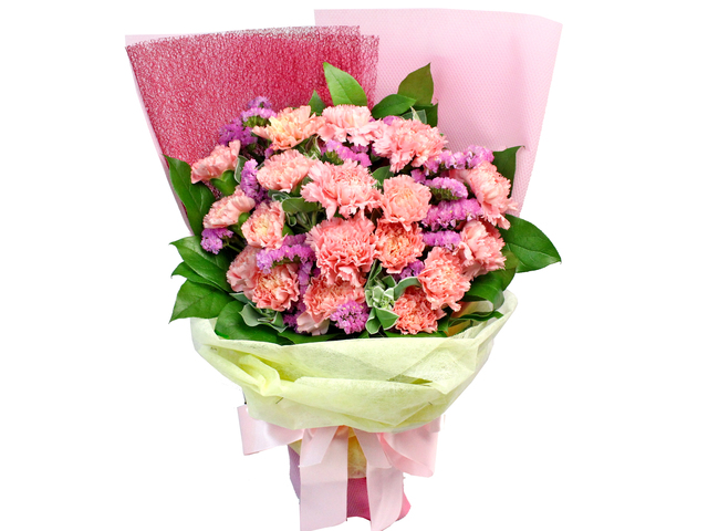 香港花店母親節送花 - Carnations Bouquet F - L182361 Photo