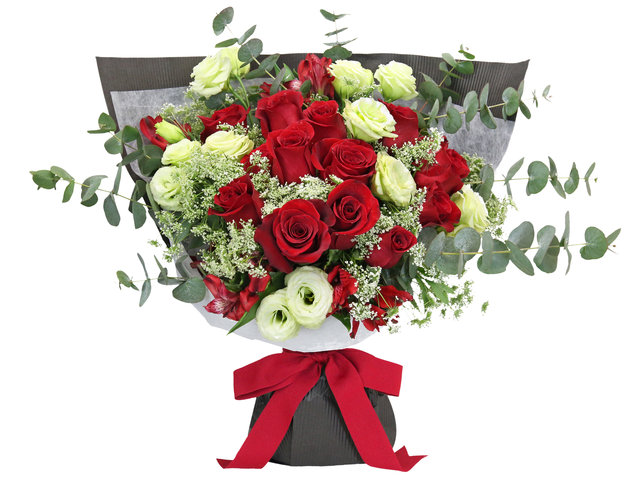 Florist Flower Bouquet - Red Rose Bouquet AE03 - B2S0422A5 Photo