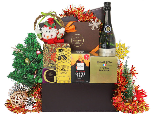 Wine n Food Hamper - Christmas Permium Wine Gift Hamper v11 - XH1116A5 Photo